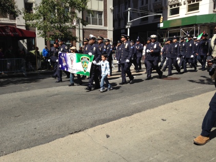 NYPD Muslim Officers Society marching in the Muslim Day Parade NYC 2014